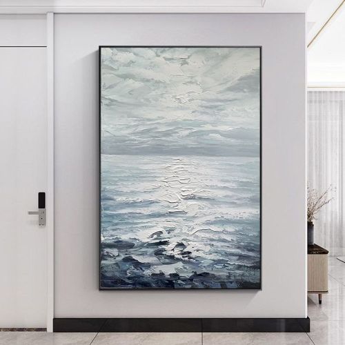Hand Painted Abstract Landscape Oil Painting Oil Painting Seascape Clouds Nordic Wall Art Picture Modern Living Room Decor Hand Painted Abstract Landscape Oil Painting Oil Painting Seascape Clouds Nordic Wall Art Picture Modern Living Room Decor