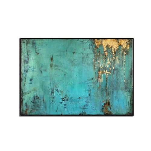 100% Handmade Gold Foil Abstract Oil Painting Wall Art Modern Minimalist Blue Color Canvas Home Decor For Living Room No Frame 100% Handmade Gold Foil Abstract Oil Painting Wall Art Modern Minimalist Blue Color Canvas Home Decor For Living Room No Frame