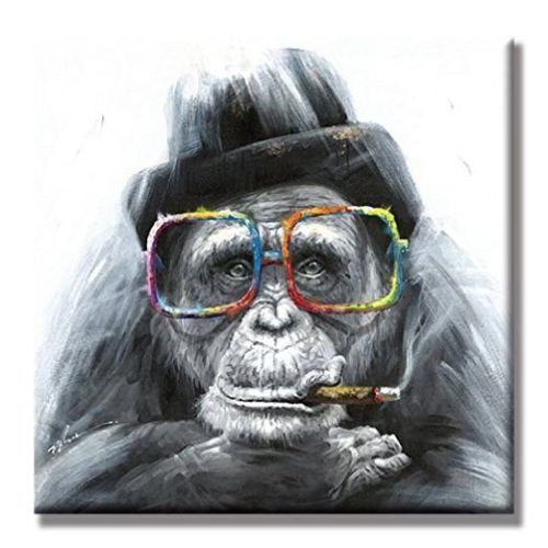 Hand Painted Abstract Oil Painting Wall Art Modern Minimalist Gorilla Picture Canvas Home Decor For Living Room No Frame Hand Painted Abstract Oil Painting Wall Art Modern Minimalist Gorilla Picture Canvas Home Decor For Living Room No Frame