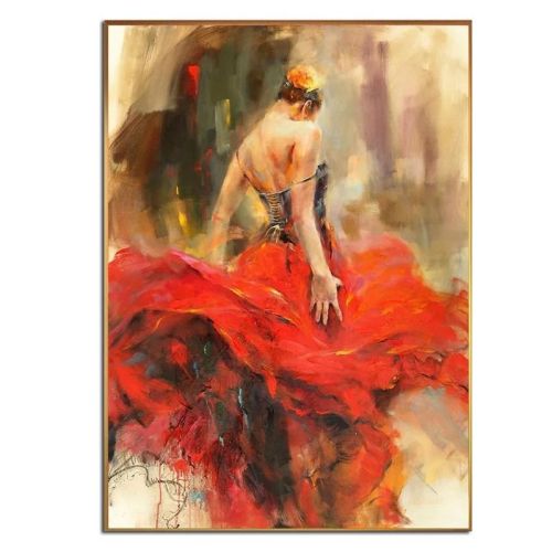 Ha's Art Handmade Abstract Oil Painting Wall Art Modern Beautiful Dancing Girl Picture Canvas Home Decor For Living Room Bedroom No Frame Ha's Art Handmade Abstract Oil Painting Wall Art Modern Beautiful Dancing Girl Picture Canvas Home Decor For Living Room Bedroom No Frame