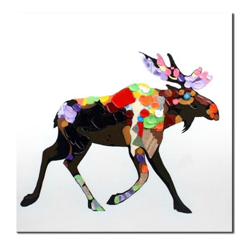 100% Hand Painted Abstract Oil Painting Wall Art Modern Minimalist Deer Picture Canvas Home Decor For Living Room Bedroom No Frame 100% Hand Painted Abstract Oil Painting Wall Art Modern Minimalist Deer Picture Canvas Home Decor For Living Room Bedroom No Frame