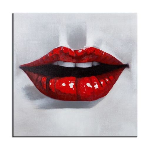 100% Hand Painted Abstract Oil Painting Wall Art Modern Minimalist Red Lips Fashion Picture Canvas Home Decor For Living Room Bedroom No Frame 100% Hand Painted Abstract Oil Painting Wall Art Modern Minimalist Red Lips Fashion Picture Canvas Home Decor For Living Room Bedroom No Frame