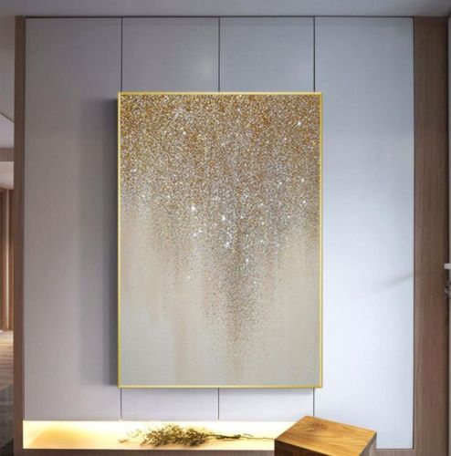100% Hand Painted Abstract Oil Painting Wall Art Modern Gold Foil Picture On Canvas Minimalist Home Decoration For Living Room No Frame 100% Hand Painted Abstract Oil Painting Wall Art Modern Gold Foil Picture On Canvas Minimalist Home Decoration For Living Room No Frame