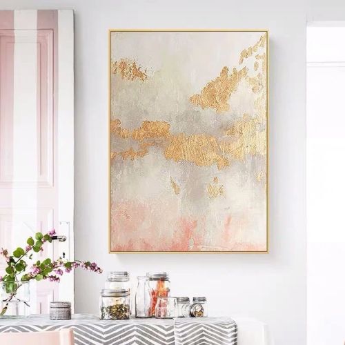 Handmade Abstract Oil Painting Top Selling Wall Art Modern Minimalist Pink Picture Canvas Home Decor For Living Room No Frame Handmade Abstract Oil Painting Top Selling Wall Art Modern Minimalist Pink Picture Canvas Home Decor For Living Room No Frame